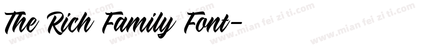 The Rich Family Font字体转换